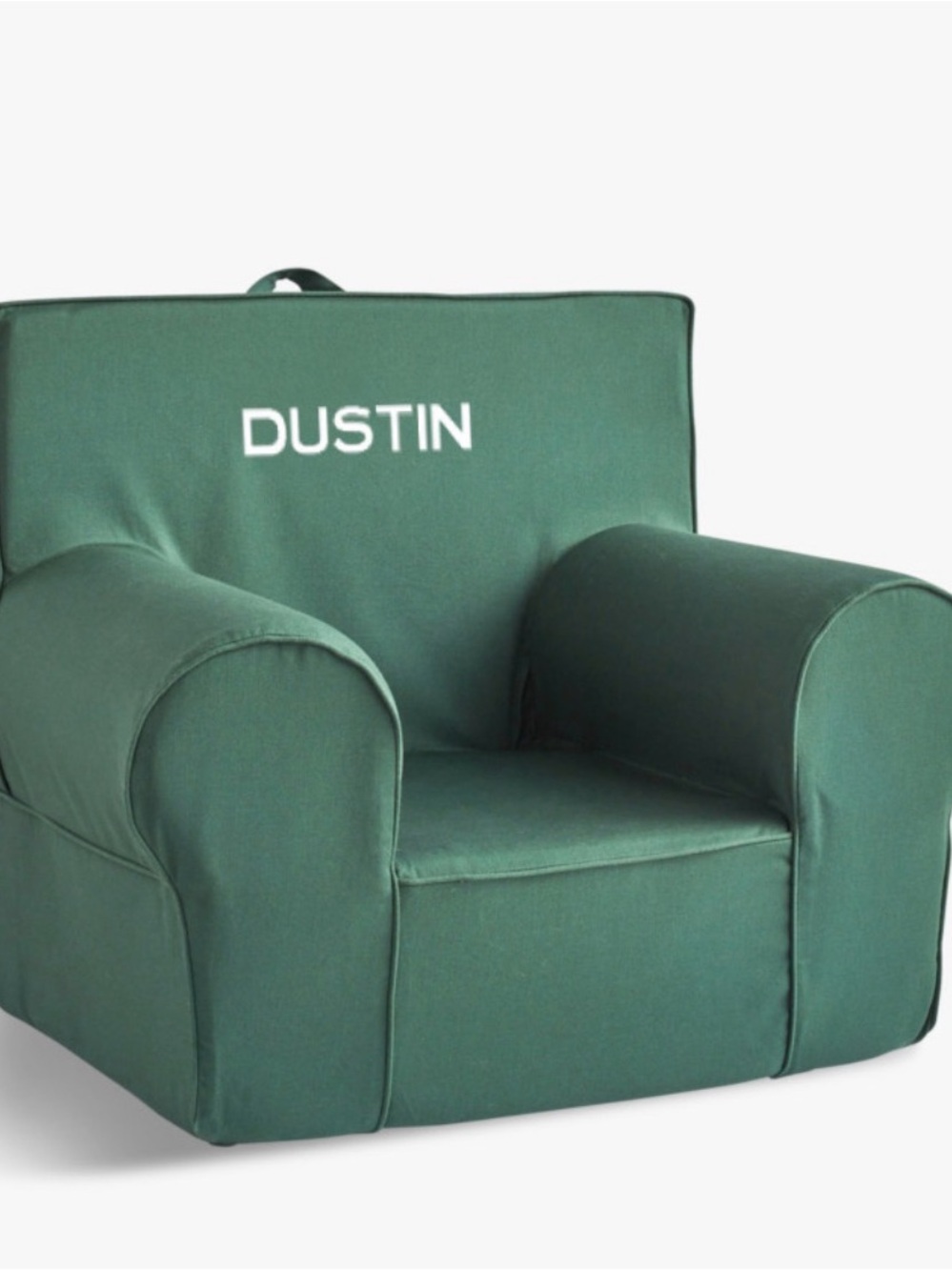 Pottery Barn Kids - Kids Anywhere Chair Slipcover - Forest Green Personalized